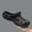 Black, variant on Men's Adjustable Strap Clogs, Slip On Breathable Garden Shoes for Outdoor Beach Daily Use