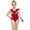 Red, variant on uublik Girls Swimsuits Summer Small Ruffle Colorful One-piece Swimsuit Red, Sizes 2T-12