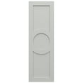 thumbnail image 5 of Ekena Millwork 12"W x 72"H True Fit PVC Center Circle Arts & Crafts Fixed Mount Shutters, Hailstorm Gray (Per Pair - Hardware Not Included), 5 of 9