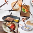 thumbnail image 2 of HuaLan-Juego de palillos japoneses de madera Natural, palillos reutilizables de estilo clásico, diseño antideslizante, juego de regalo de 5 pares, 2 of 5