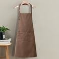 thumbnail image 4 of Fwttom Aprons for Women with Pockets - Cotton Chef Apron with Adjustable Ties Bib Waterproof Oil Resistants Breathable Kitchen Aprons for Cooking, Dishwashing, Baking, Cleaning, BBQ, 4 of 6
