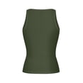 thumbnail image 5 of Dvprdro Womens Soft Stretchy Ruched Tank Tops Crewneck Sleeveless Pull On Solid Casual Summer T Shirts, 5 of 8