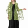 thumbnail image 2 of Lolmot Shiny Sequin Shawl Wrap for Women Dinner Party Sheer Shawl Wedding Bride Shawl Evening Dress Scarf, 2 of 5