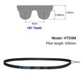 thumbnail image 2 of HTD-5M Rubber Timing Belt 187 Teeth, 935mm Pitch Length, Closed Loop Pulley Timing Belt, 2 of 6