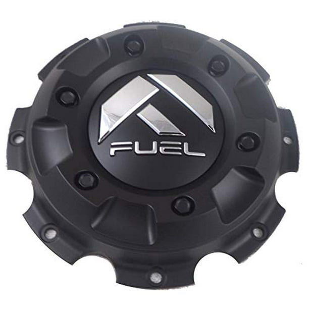 Fuel Wheels Matte Black Custom Wheel Center Caps Set of 4 100337MB