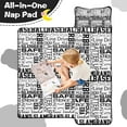 thumbnail image 4 of Black and White Baseball Words Pattern Toddler Nap Mats for Kids Preschool,Sleeping Mat Bag or Kids,Toddler Sleeping Bag,Toddler Nap Mat or Daycare, 4 of 6