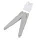 thumbnail image 5 of 2 piezas de chaleco y pantalones de figura de mujer a escala 1/12, ropa en miniatura para vestido de 6 pulgadas Gris, 5 of 9