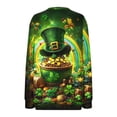 thumbnail image 5 of St. Patrick's Day Sweatshirt for Women Leprechaun Gold Pot Graphic Quarter Zip Pullover Long Sleeve Novelty Holiday Festive Casual Clothes, 5 of 5
