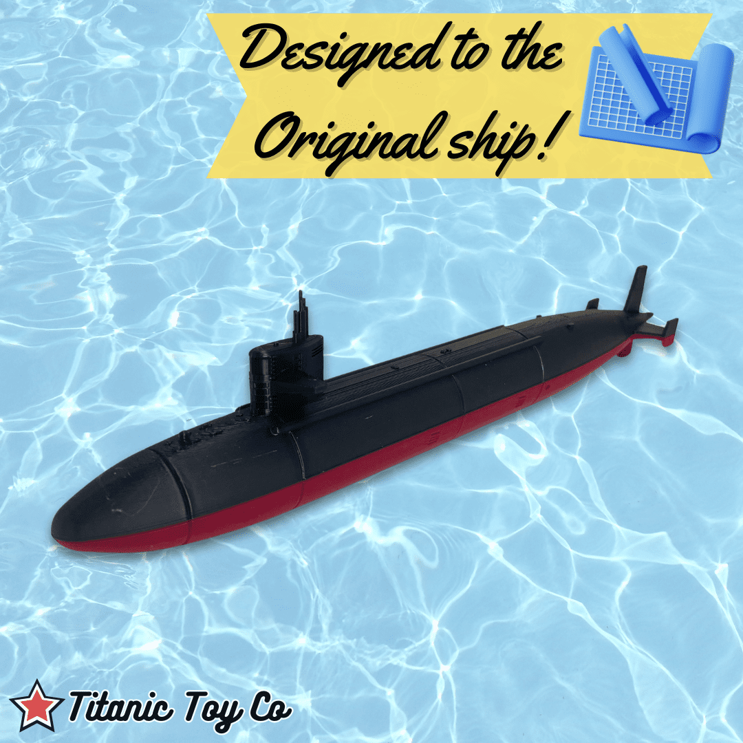 12-Inch Sturgeon-Class Submarine Model– Replica of the Cold War-Era Fast Attack Submarine – Nautical Enthusiasts and Military Collectors Titanic Toy, Titanic Model, Titanic Toys For Kids, Toy boat, T