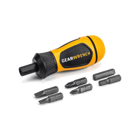Gearwrench Multi Bit Driver Stubby Ratcheting 6 In 1