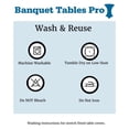 thumbnail image 2 of Pink Stretch Table Covers 8ft - 2 Pack Spandex Rectangular Tablecloth for 30x96in Folding Tables - Banquet Party Event Table Covers, 2 of 2