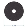 thumbnail image 4 of Boardwalk Standard Stripping Floor Pads 12" Diameter Black 5/Carton 4012BLA, 4 of 5