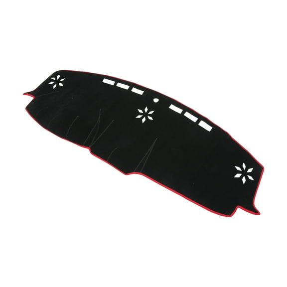Unique Bargains Dash Cover for Chrysler 300C Non-Slip | Center Console Dash Cover Mat Black Red 1 Pcs