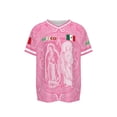 thumbnail image 4 of Men Mexico Soccer Jersey, Men’s V Neck Short Sleeve Breathable Sports Jersey Fan Shirt for Match Red M, 4 of 8
