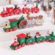 thumbnail image 3 of Tren de madera con adornos navideños, Decoración de Pastel de Papá Noel, Feliz Navidad, fiesta de año nuevo, Decoración de mesa, regalos para niños, juguetes, 3 of 4