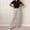 White, variant on Delayuji Dressy Pant for Women Straight Leg Suit Pants Flat Front Button Loose Business Casual Work Pants Slacks High Waist Workwear Pants
