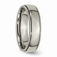 thumbnail image 4 of Titanium Grooved and Beaded Edge 6mm Polished Band Size: 6; for Adults and Teens; for Women and Men, 4 of 6
