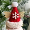 thumbnail image 3 of Santa Hat Hairpin Mini Christmas Hat Hair Clips with Snowflakes Glitter Hair Snap Clips Xmas Barrette Headdress, 3 of 4