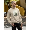 thumbnail image 2 of Sharp-tailed Finch Sweatshirt Men -John James Audubon Designs, Male Small, 2 of 4