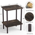 thumbnail image 2 of Mesa Apicizon de 2 niveles, lateral pequeño con estante de almacenamiento, 2 of 7