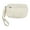 Beige, variant on Keychain Wristlet Wallet Credit Card Holder Small Zippers Coin Purse Change Pouch