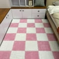 thumbnail image 3 of 12pcs Carpet Squares Puzzle Floor Mat, Plush Interlocking Carpet Tiles, Anti Slip EVA Foam Jigsaw Floor Tiles, Build A Safe Area for Bedroom Playroom (Beige+Black), 3 of 7