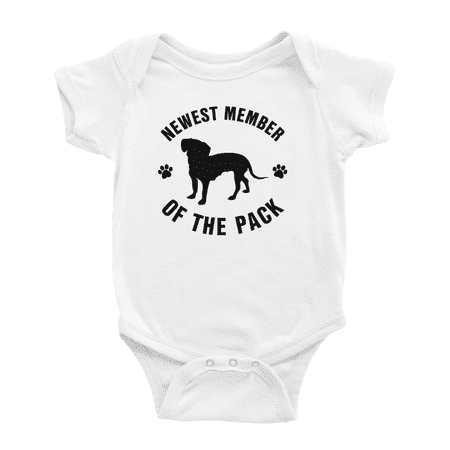 

Newest Member of The Pack Cheagle Dog Funny Infant Boys Girl Baby Bodysuit