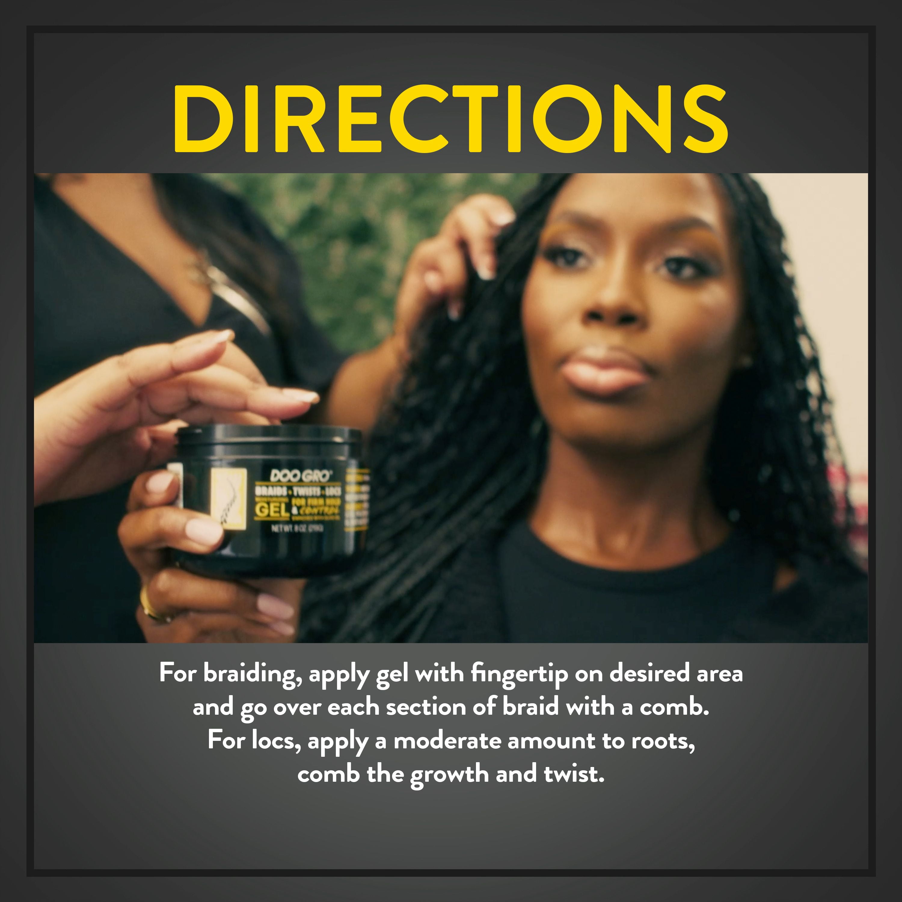 Doo Gro Braids Twists Locs Moisturizing Gel 8oz - Walmart.com