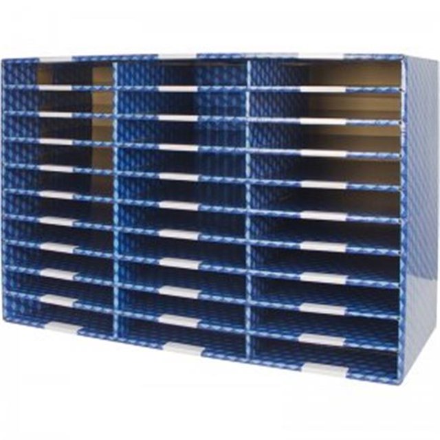 Laminated Corrugated Mailroom Sorter 30 Compartment