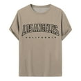 thumbnail image 3 of NOLDARES Tshirts for Men Los Angeles Printed Short Sleeved Loose Graphic Tees Summer Casual Tee Tops(Khaki,XXL), 3 of 6