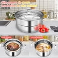 thumbnail image 3 of Bateria de Cocina de 18 Piezas, Juego de Ollas y Sartenes Antiadherentes con Ollas y Espátulas Reforzadas, Apta para Cocinas Eléctricas y de Gas, Apta para Lavavajillas, 3 of 8