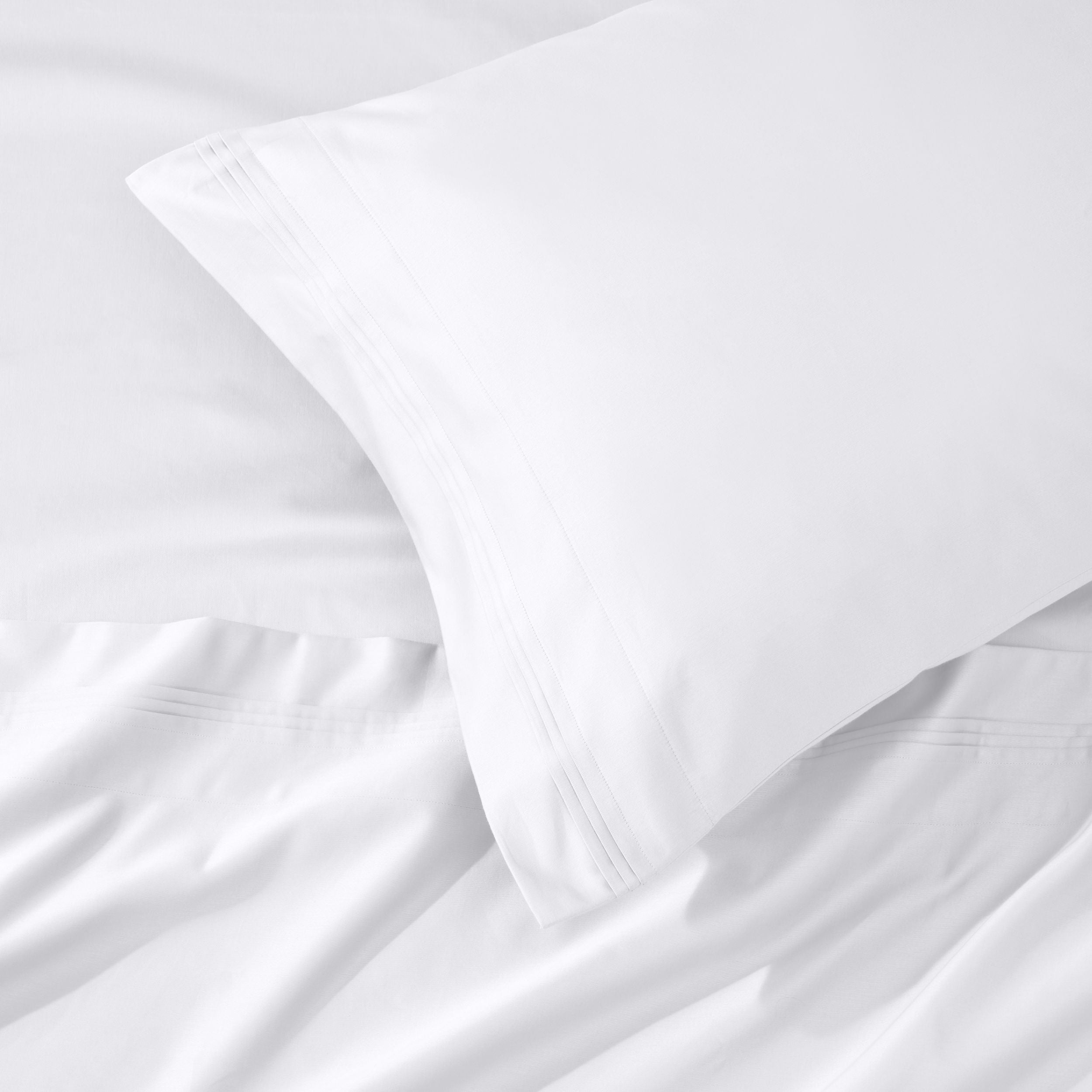 Superior 1000 TC Egyptian Cotton Extra Deep Pocket 20 Inch Sheet Set, Cal King, White