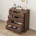 thumbnail image 4 of Garvee Chest of Drawers with 4 Drawers, 30.3 x 15.4 x 36.1",  Walnut, 4 of 9