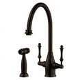 thumbnail image 4 of Houzer CRLSS-650-PC 14.375" Faucet Hole Brass Polished Chrome Charleston Two Handle Kitchen Faucet, 4 of 9