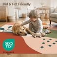 thumbnail image 4 of ODIKA 9'x12' Warm Earth Tones Abstract Shapes Design Washable Area Rug Modern Art Inspired Playful Patterns Non-Shedding, Easy Care for Master Suite, California King, Under Bed, 4 of 7