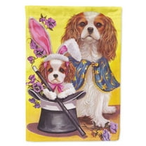 Carolines Treasures PPP3065CHF Cavalier Spaniel Easter Magic Flag Canvas House Size  Large multicolor