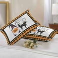 thumbnail image 2 of Outdoor Waterproof Pillow Covers Happy Halloween Gnome Cat Decorative Throw Pillow Protectors,Pumpkin Candy Bat Pillowcase Cushion Cases for Patio Sofa Garden Couch,20x12in,Pack of 2, 2 of 9