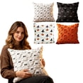 thumbnail image 7 of 2pack Plush 3D Ghost Throw Pillow Covers - Fall/Halloween/Thanksgiving Decor, Cozy Textured Cushions for Couch/Bed, Multiple Autumn Colors, 7 of 7