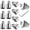 1 inch, variant on Bimini Top Hardware Kit 7/8 inch Round Tube 12 Replacement Parts Boat Accessory