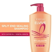 LOreal Paris Elvive Dream Lengths Restoring Shampoo, Pump, 28 fl oz