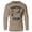 Khaki, variant on GYMISH Happy Hour Lightweight Long Sleeve Hooded T-Shirt for Men – Athletic Training, Funny Gym Hoodie, Sport Grey, Small