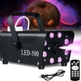 thumbnail image 3 of yeacher Remote-Controlled LED Smoke Machine with Timer and Color Selection for Parties, Halloween, Christmas - Black, 500W, 90-130V, Plastic & Metal Handle, 3 of 6