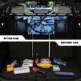 thumbnail image 4 of KUIFORTI Car Trunk Organizer Oxford Cloth Blue Camo Car Organizers and Storage with Adjustable Straps, Waterproof Cargo Bag with 4 Pockets, Sturdy Space Saver Frees Trunk Floor for SUV, Truck, MPV, 4 of 6