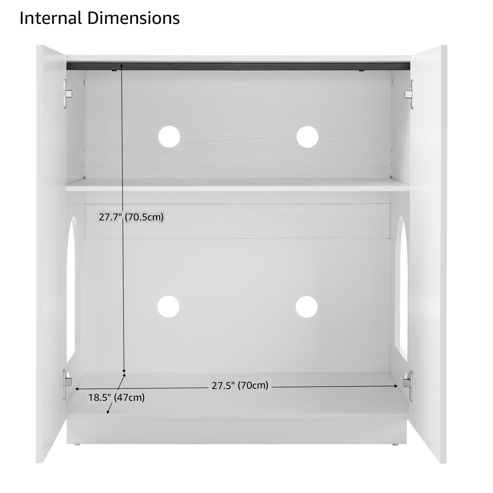 unipaws Tall Cat Litter Box Enclosure with Shelves, Hidden Litter Box Cover for Tall or Top Entry Litter Box