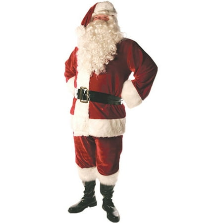 Lined Santa Suit Adult Costume, Size: 42-46 - One Size