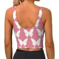 thumbnail image 3 of Lsque Butterfly 2 Printed Women'S Sports Bra, Compression, Moisture Wicking, High-Impact Sports Bra For Women,Supportive sports bra-X-Large, 3 of 9