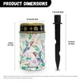 thumbnail image 6 of COEQINE Solar Lights Outdoor Waterproof for Grave Decorations Fake LED Flameless Candles Outdoor Solar Lights Solar Lamp for Cemetery Pathway Lawn Yard, Hummingbird Flower Leaf, 6 of 7