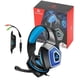 thumbnail image 1 of Inteprter Auriculares para juegos de computadora con luz LED RGB Cables de audio/vídeo, 1 of 6