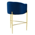 thumbnail image 6 of Savour Tufted Performance Velvet Bar Stool Navy, 6 of 6