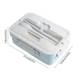 thumbnail image 4 of pstuiky Boîte à Lunch Isolée en Forme de Cœur avec Poignée, Compartimentée, Boîte à Lunch en Plastique Compatible Micro-Ondes pour le Bureau Ou l'Extérieur, 4 of 7